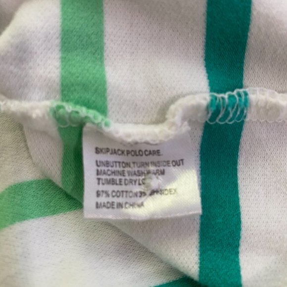 SOUTHERN TIDE Green Striped Polo Men's Shirt M - Picture 6 of 8